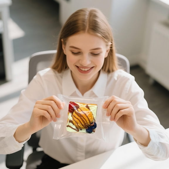Strawberry Squishy, Squishy Slow Rising, 4X4 in, Giant Strawberry Squishy, Anxiety Relief Items Fidget, Play Food for Kitchen, desk decorations, 1 Pc