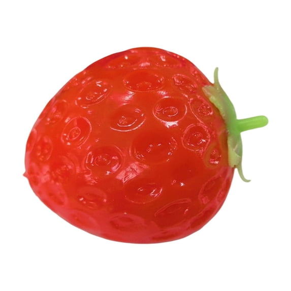 Strawberry Squishy Stress Toy Slow Rising, Soft Sensory Fidget for Kids Adults, Portable Calming Decompression 1 Pack