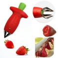 thumbnail image 1 of Strawberry Stem Removal Huller Slicer Tool Removing Tomato Persimmon Cherry, 1 of 6
