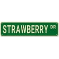 thumbnail image 1 of Strawberry Street Signs, Strawberry Decor Strawberry Sign Strawberry Gift, Wall Decor for Home/Kitchen/Man Cave, Quality Metal Signs 16x4 Inch, 1 of 4