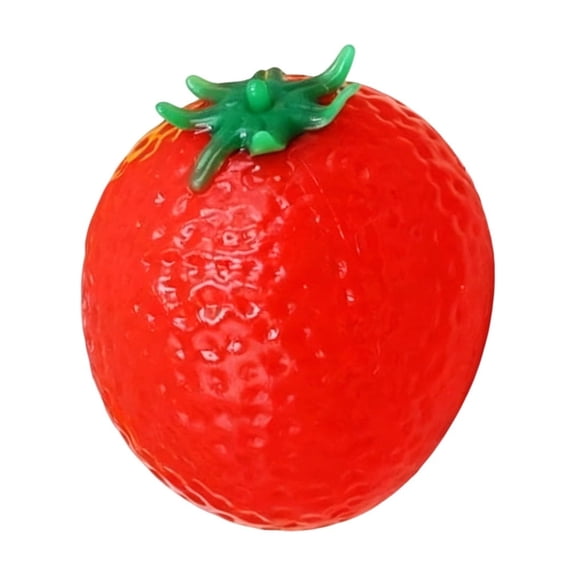 Strawberry Stress Relief Toy, Soft Sensory Squeeze Accessory, Portable Hand Focus Training Tool, Slow Recovery Relaxation Companion, Everyday Tactile Activity Toy