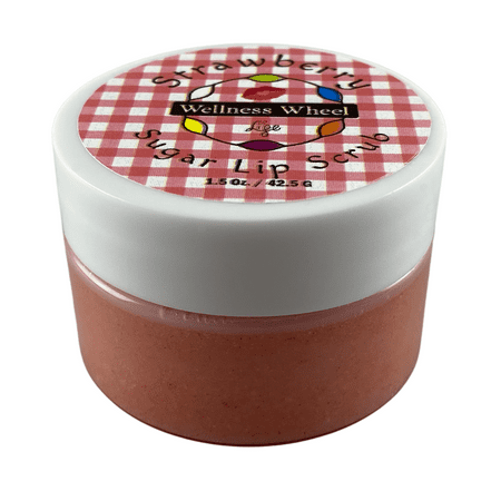 Strawberry Sugar Lip Scrub by Wellness Wheel Life
