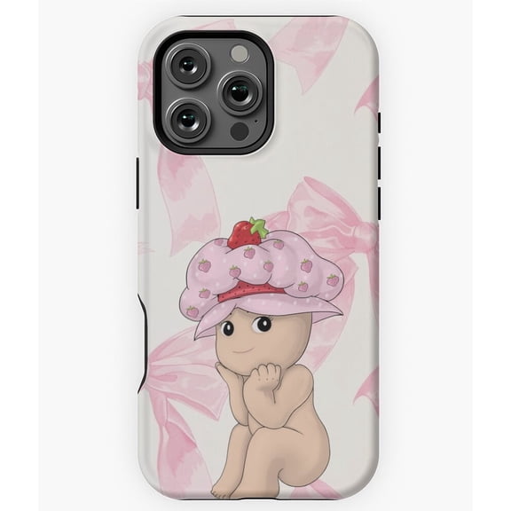 Strawberry Sunny Angel Doll Cute Kawaii Phone Case for iPhone 11 12 13 14 15 16 17 Pro Max