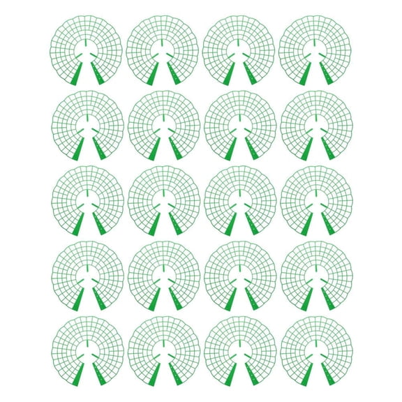 Strawberry Support Stands, 20-Pack Flower-Shaped Plant Elevator for Garden Berries, Plastic Fruit Tray to Keep Strawberries Off Ground & Prevent Rot, Reusable Mesh Rack for Healthy Growth
