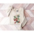 thumbnail image 1 of Strawberry Sweatshirt, Floral Sweater, Gardening Tees, Cottagecore Strawberry Tshirt, Strawberry Women Sweater All Size S-5Xl, 1 of 5