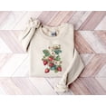 thumbnail image 1 of Strawberry Sweatshirt, Floral Sweater, Gardening Tees, Cottagecore Strawberry Tshirt, Strawberry Women Sweater All Size S-5Xl, 1 of 5