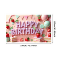 thumbnail image 1 of Strawberry Theme Banner Decorative Design Balloon Decoration for Birthday Party Kids Celebration Indoor Decoration, 1 of 8