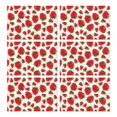thumbnail image 1 of Strawberry Themed Placemats for Summer Dining, Set of 6 Flax Linen Wrinkle Free Heat Resistant Table Mats with Red Berry Pattern for Fruity Kitchen Decor, 1 of 5