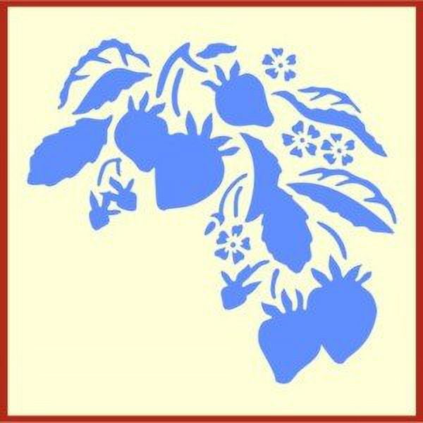 Reusable Strawberry Stencil For Painting - Laser Cut Mylar Template For Walls, Furniture, Crafts - View #5