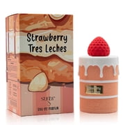 Strawberry Tres Leches EDP, Perfume for Women, Vanilla-based Gourmand Strawberry Marshmallow Scent, Birthday Gifts for Women,  3.4 fl oz