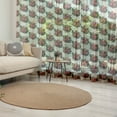 thumbnail image 1 of Strawberry Tulle Curtains with Rod Pocket, Hand Drawn Fruits Pattern with Fresh Leaves Summer Arrangement, Sheer Drape for Wedding Party 2 Panels, 7 Sizes, Dark Coral Yellow Green, by Ambesonne, 1 of 3