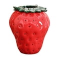 thumbnail image 1 of Strawberry Vase Strawberry Home Decoration Vase Dry Flower Pot Ceramic Flower Rack Flower Arrangement Container Ceramic Red Flower Pots Home Decor, 1 of 6