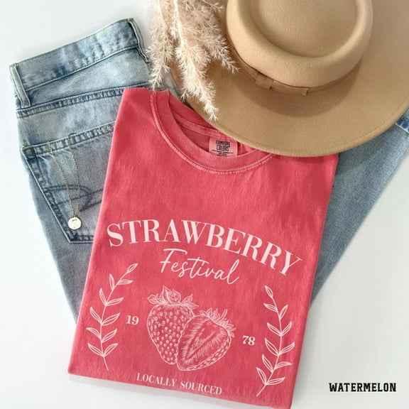 Strawberry Vintage Shirt, Strawberry Festival Cottagecore Shirt, Strawberry Tee, Summer Fruit Strawberry Tee