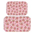 thumbnail image 1 of Strawberry and Girl Pink Pattern Bath Mat Set Of 2,Non-Slip Rug for Bathroom,Kitchen,Bedroom,Entrance, 30x17 and 23.5x15.7 Inches, 1 of 5