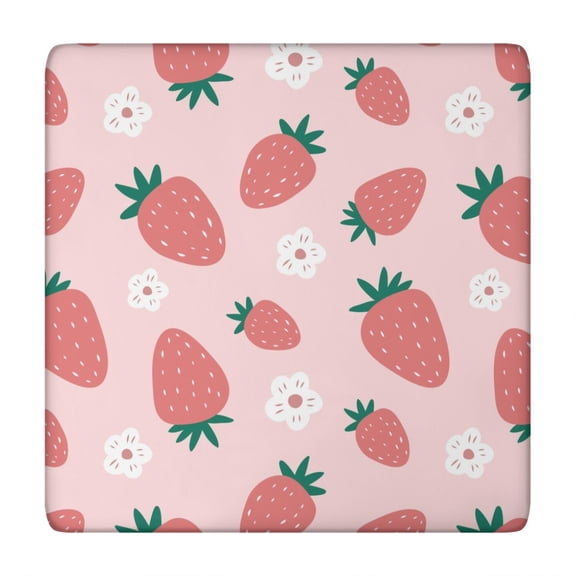 Strawberry and Red Berry Tablecloth Sweet Cute Print Kawaii Summer Fruit Decor for Strawberry Lover