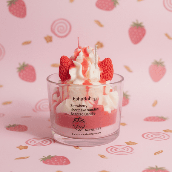 Strawberry Shortcake Sundae Scented Candle