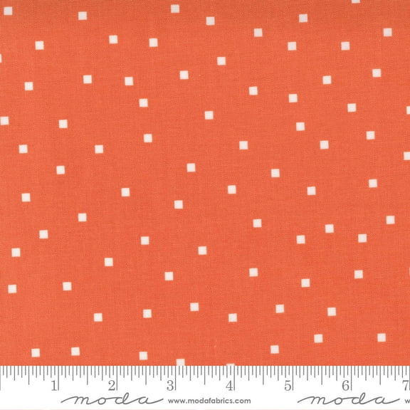 Strawberry white square fabric - Make Time Moda Fabrics quilt cotton Sold by the Quarter Yard