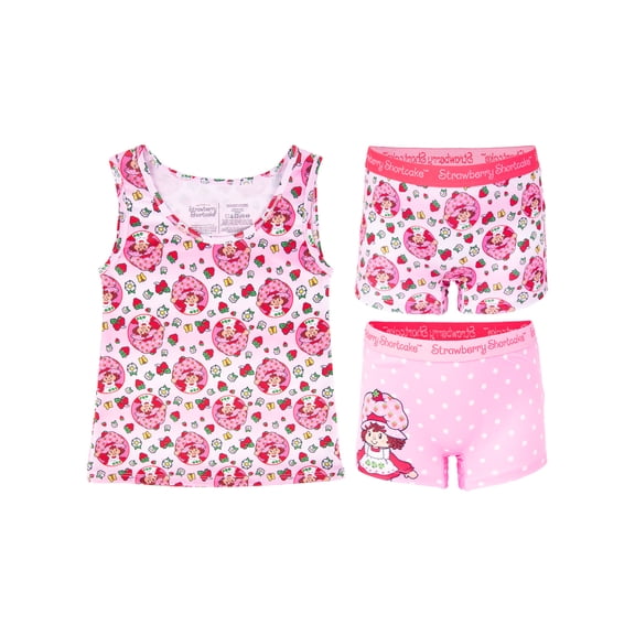 Character Toddler Girl Tank Top and Boyshorts Set, 3-Piece, Sizes 2T-4T