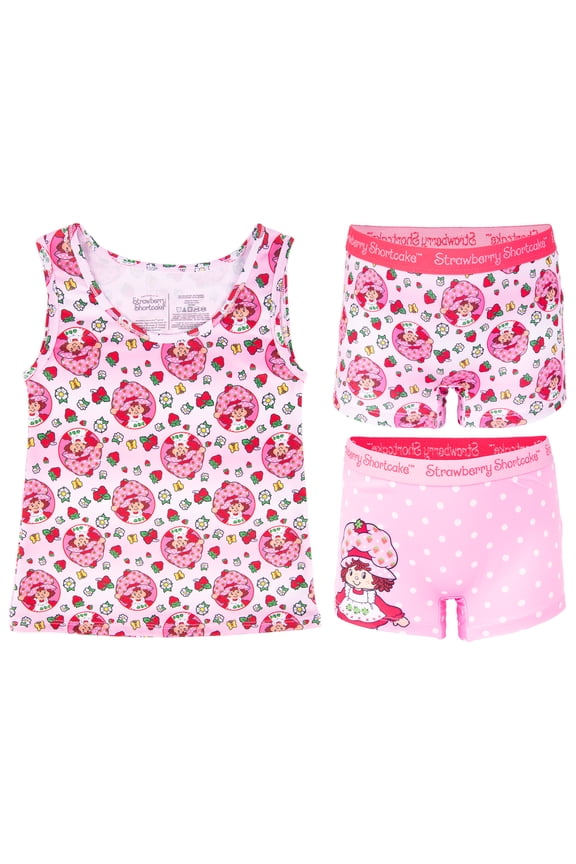 Character Toddler Girl Tank Top and Boyshorts Set, 3-Piece, Sizes 2T-4T