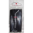 thumbnail image 1 of Straws - 100 Black Flex / Flexible Drinking Straws - Luau - Wedding Reception - Party Supplies - Flexible Bendy Straws, 1 of 3