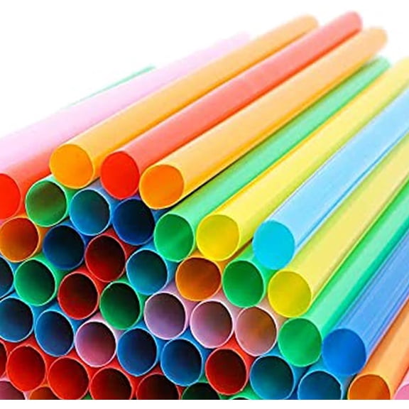 Straws Disposable,smoothie straws disposable Ideal For Family Gatherings, Birthday Parties And Holiday Gatherings,300 Pcs Plastic Straws