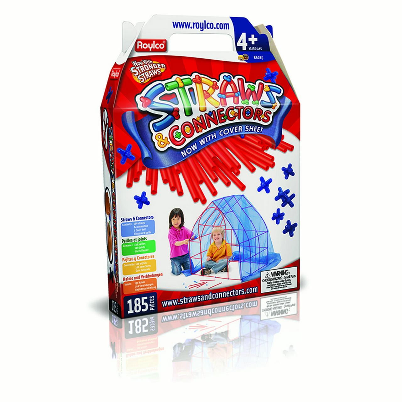 Straws and Connectors Structure Pack, 185Piece Set