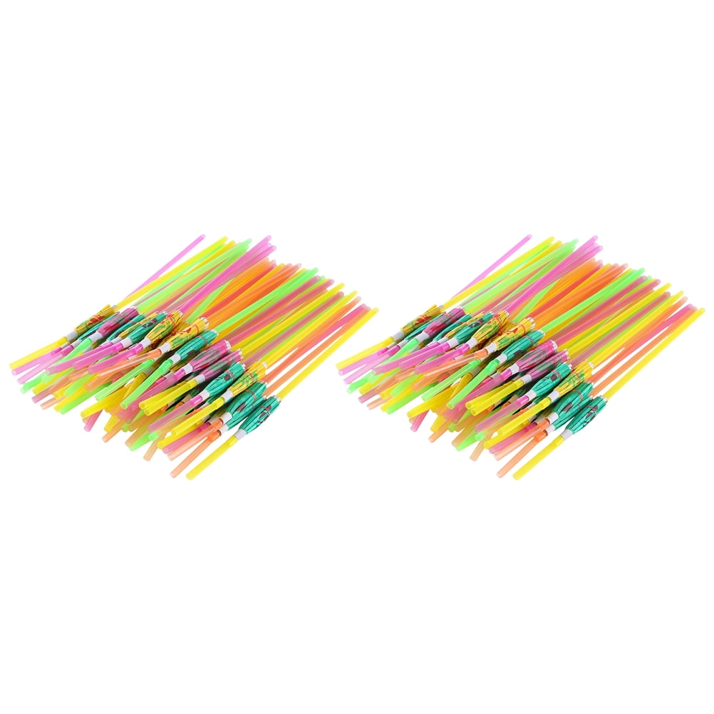 Straws for Drinks Cocktail Plastic 1000pcs Luau Umbrella Decorative Creative 200