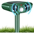 thumbnail image 1 of Stray Cat Deterrent Outdoor Solar Powered, Motion Activated Animal Repeller Ultrasonic Pest Control for Gardens Yards, Repels Deer Squirrels Skunks Rabbits, Humane Critter Ridder Device, 1 of 8
