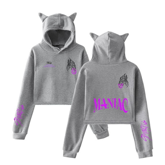 Stray Cat Ear Hoodie Sweatshirt America Tour Logo Printed Women Pullovers Long Sleeve Kids Pullover Top Sweatshirts