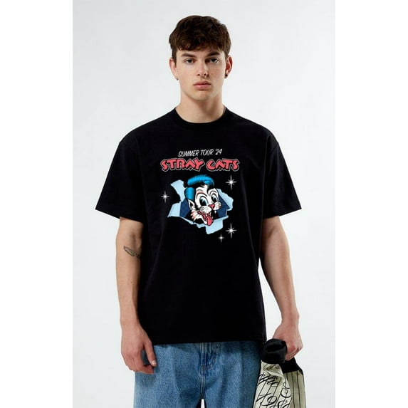 Stray Cats Summer Tour 2024 Fan Cotton Design T- SHIRT, for men & women, up to size 5XL.