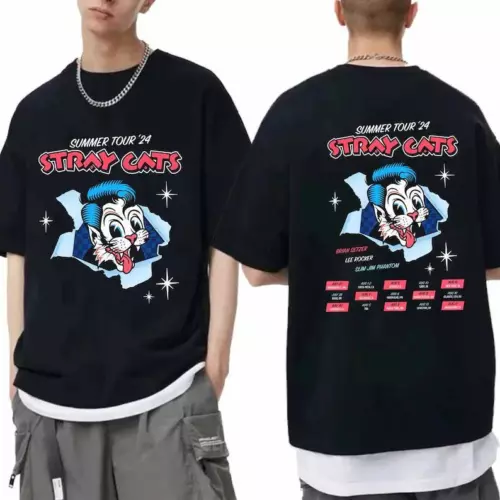 Stray Cats Summer Tour 2024 Shirt Stray Cats Band Fan Shirt Stray Cats