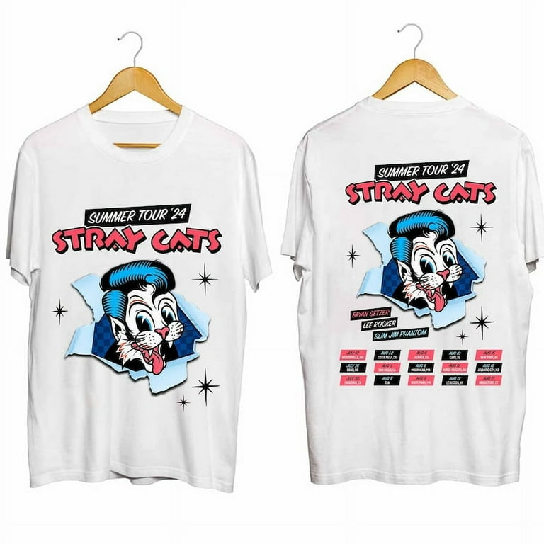 Stray Cats Summer Tour 2024 T-Shirt, Stray Cats Band Fan Shirt 