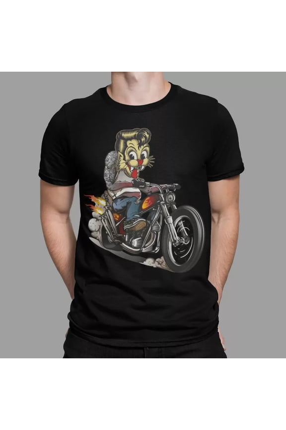 Stray Cats T-Shirt Rockabilly Rock Biker Heavy Band Retro Cult Concert Tee 70s