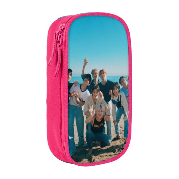 Stray Ki-ds Large Pencil Case, Durable Pencil Pouch with Big Capacity, Minimalist Portable Stationery Bag, Aesthetic Zipper Pencil Box