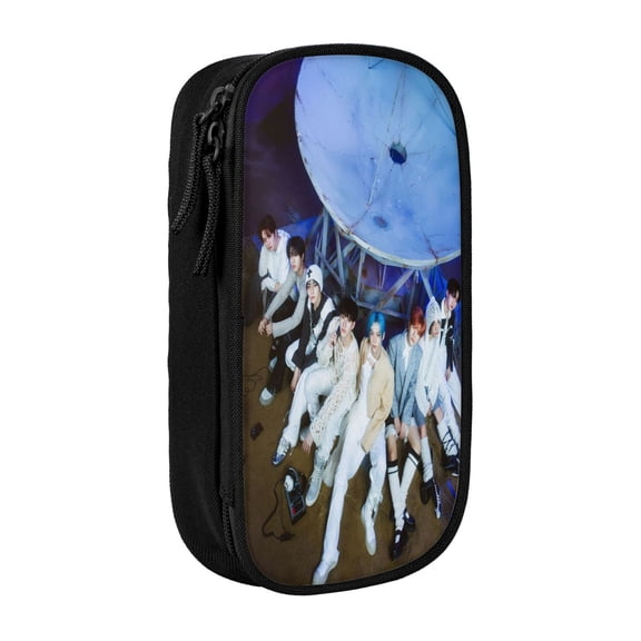 Stray Ki-ds Large Pencil Case, Durable Pencil Pouch with Big Capacity, Minimalist Portable Stationery Bag, Aesthetic Zipper Pencil Box