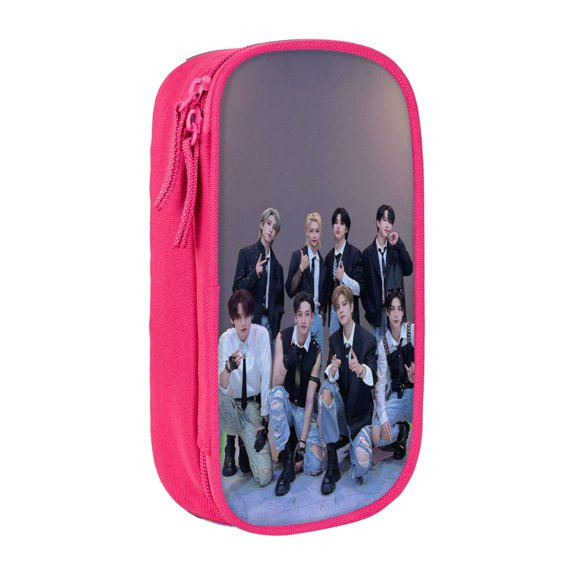 Stray Ki-ds Large Pencil Case, Durable Pencil Pouch with Big Capacity, Minimalist Portable Stationery Bag, Aesthetic Zipper Pencil Box