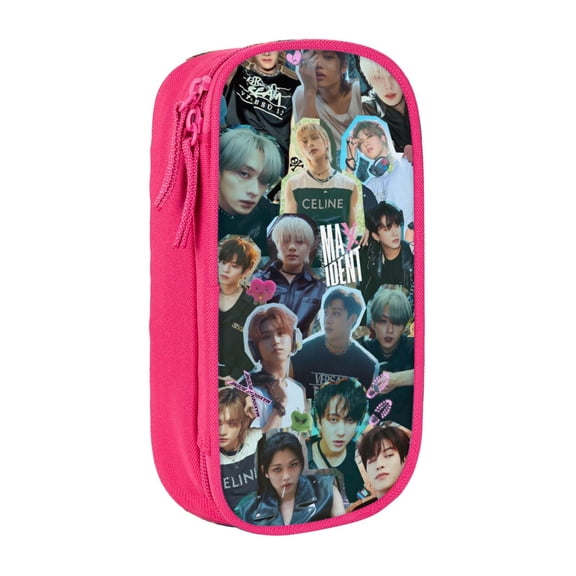 Stray Ki-ds Large Pencil Case, Durable Pencil Pouch with Big Capacity, Minimalist Portable Stationery Bag, Aesthetic Zipper Pencil Box