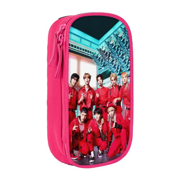 Stray Ki-ds Large Pencil Case, Durable Pencil Pouch with Big Capacity, Minimalist Portable Stationery Bag, Aesthetic Zipper Pencil Box