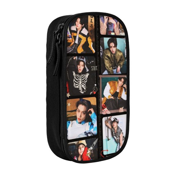 Stray Ki-ds Large Pencil Case, Durable Pencil Pouch with Big Capacity, Minimalist Portable Stationery Bag, Aesthetic Zipper Pencil Box