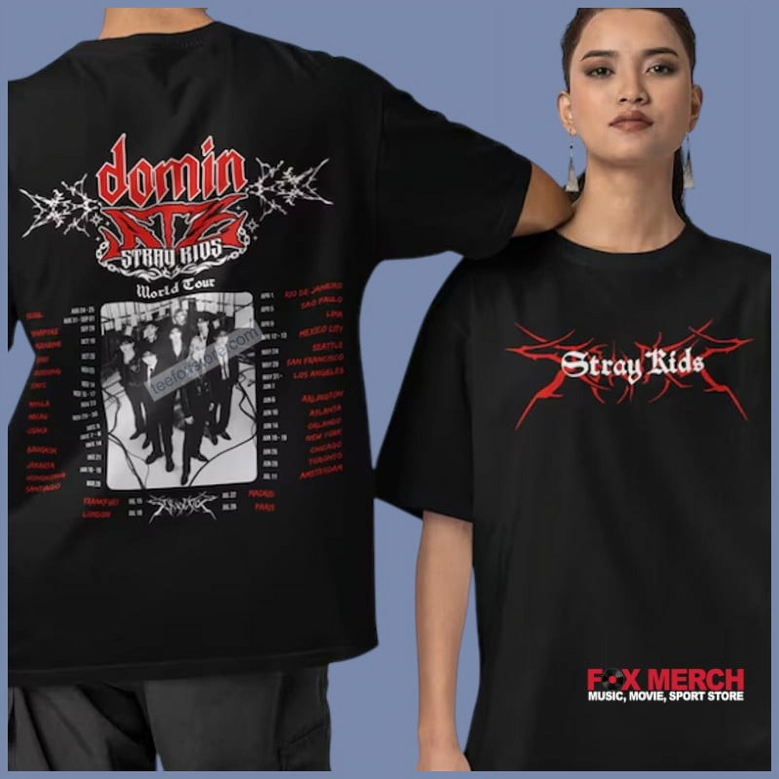 Stray Kids 2025 dominATE World Tour Unisex TShirt