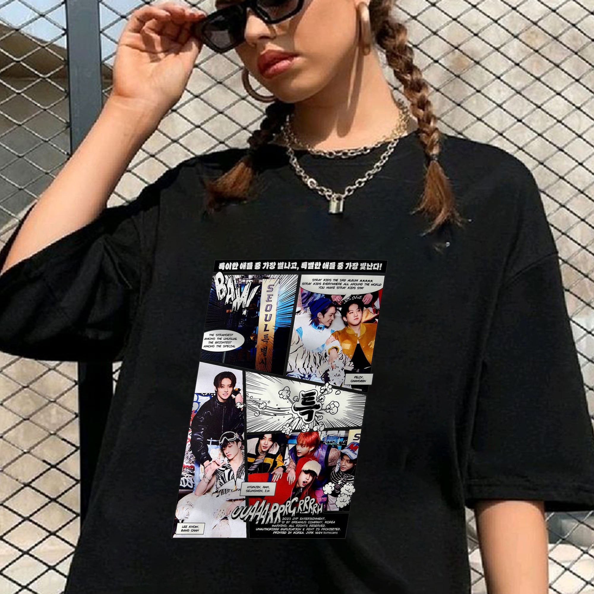 Stray Kids 5 Star Album Photo Shirt, Bang Chan, Lee Know, Changbin
