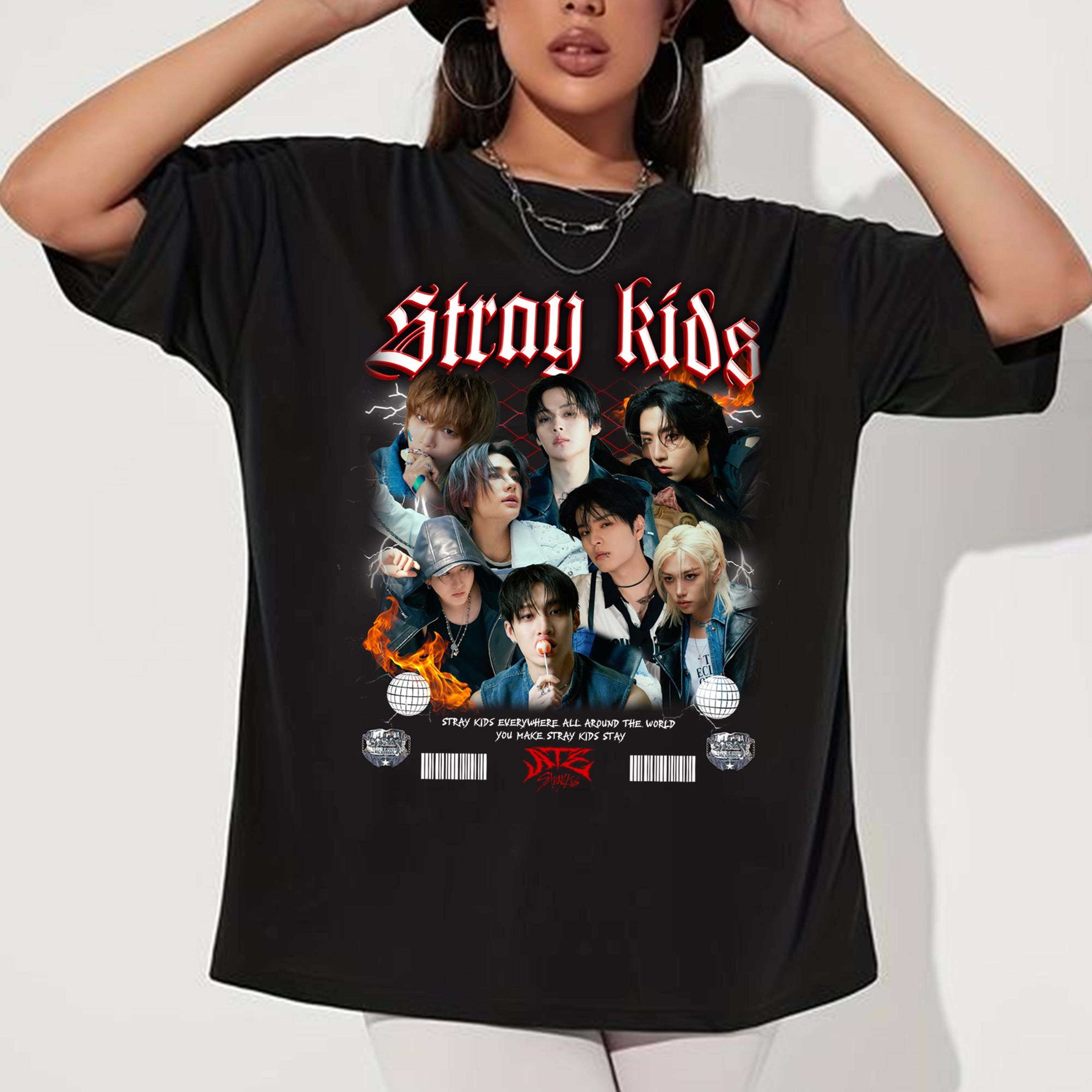 Stray Kids ATE Album Graphic T-shirt, Stray Kids ChkChkBoom Shirt 