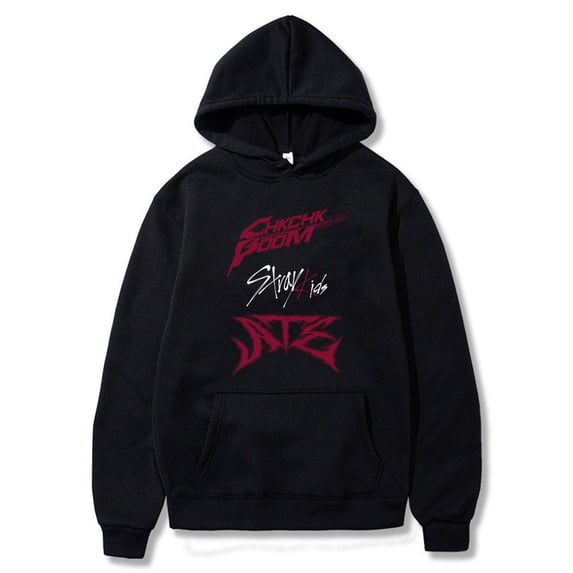 Stray Kids Ate Chk Chk Boom Merch Hoodie Long Sleeve Streetwear Women Men Hooded Sweatshirt