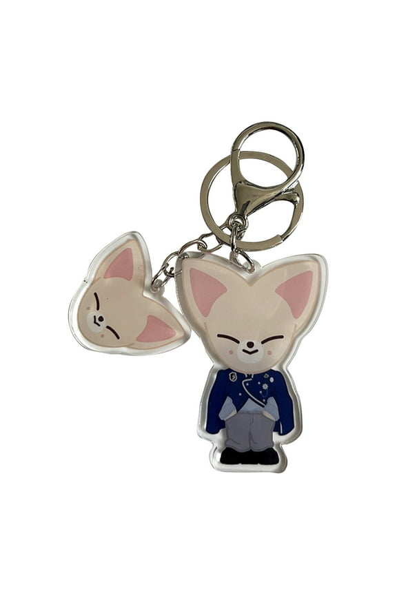 Stray Kids Bang Chan Kpop Cartoon Keychain Merchandise, Animal Keychain, Acrylic Bag Jewelry Accessories Key Ring