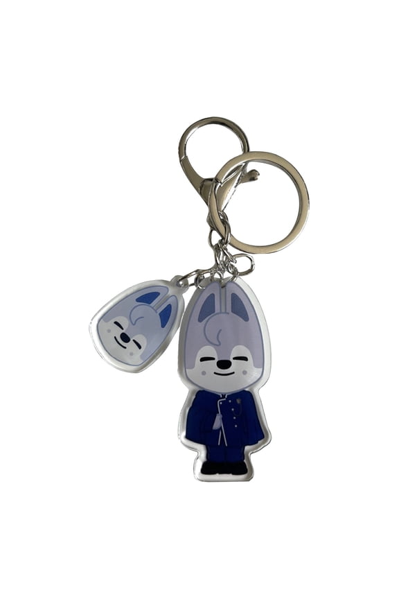 Stray Kids Bang Chan Kpop Cartoon Keychain Merchandise, Animal Keychain, Acrylic Bag Jewelry Accessories Key Ring