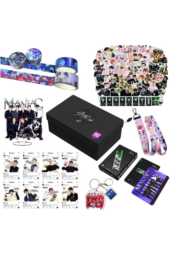 Stray Kids Bang Chan Kpop Star Photo Card,Star Peripheral Keychain Sticker Small Card Hanging Rope Set, Gift for Friends