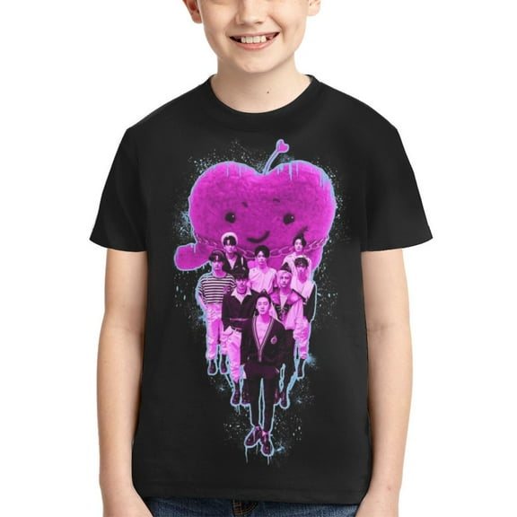 Stray Kids Boys Girls T-Shirt 3d Print Graphic Short Sleeve Tee Shirt Tops For Kids Teens