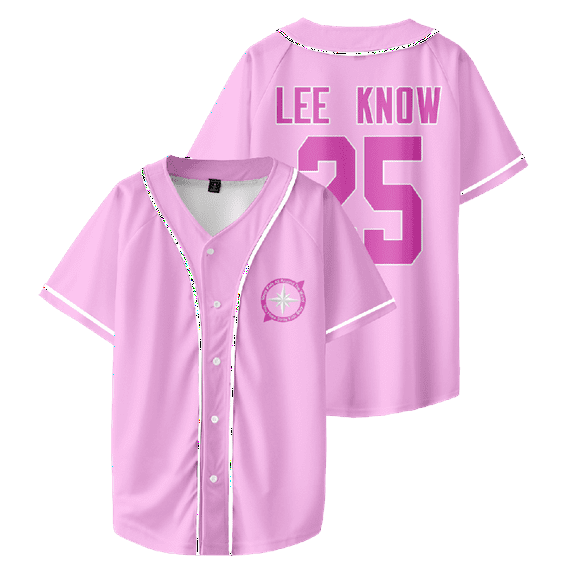 Stray Kids Chaotic SKZ Baseball Jersey Dominate World Tour 2025 Merch Tee Cosplay Unisex Fashion Jersey