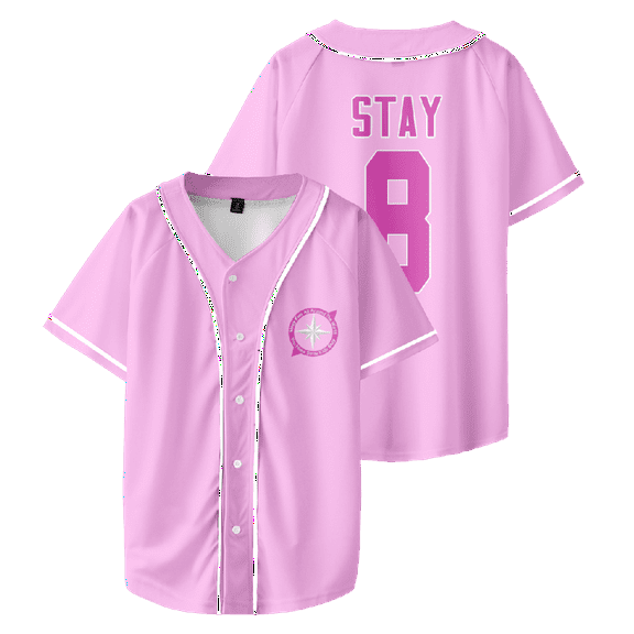 Stray Kids Chaotic SKZ Baseball Jersey Dominate World Tour 2025 Merch Tee Cosplay Unisex Fashion Jersey