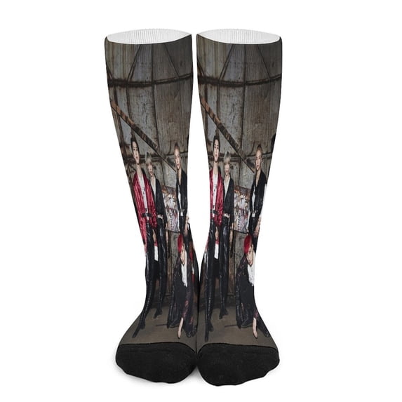 Stray Kids Compression Socks For Women And Men Support Knee High Socks For Running Hiking Athletic Nursing